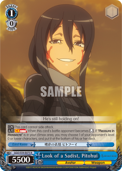 Look of a Sadist, Pitohui