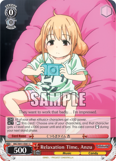 Relaxation Time, Anzu