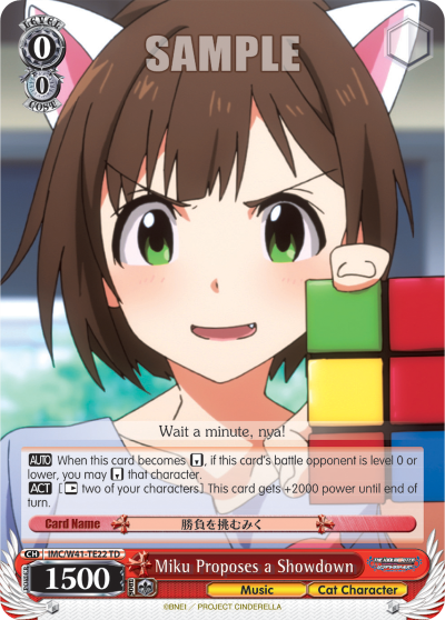 Miku Proposes a Showdown