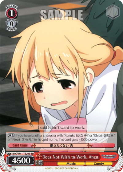 Does Not Wish to Work, Anzu
