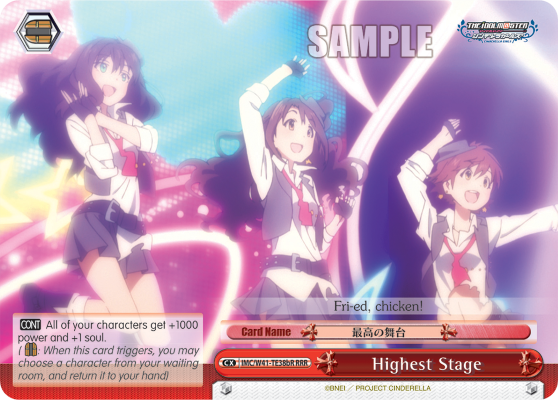 Highest Stage