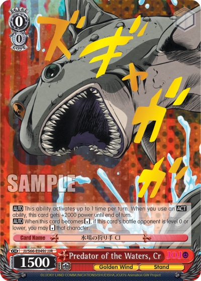 Predator of the Waters, Cr