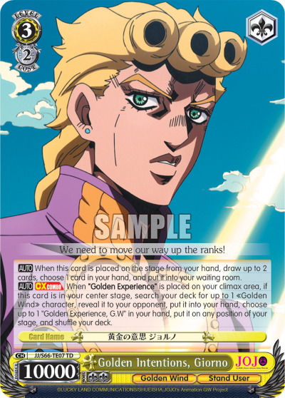 Golden Intentions, Giorno