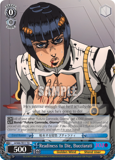 Readiness to Die, Bucciarati