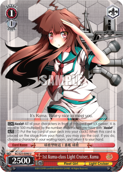 1st Kuma-class Light Cruiser, Kuma KC/S25-E096