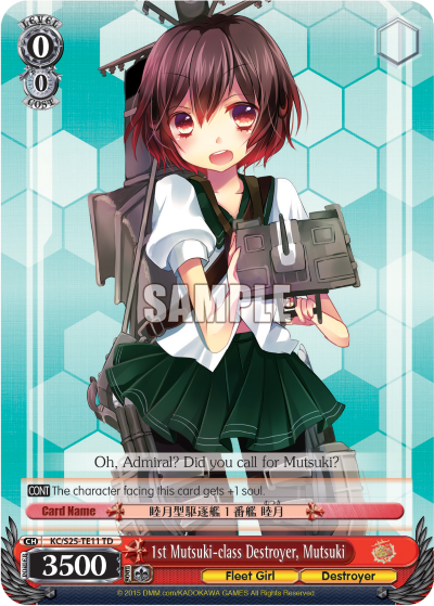 1st Mutsuki-class Destroyer, Mutsuki