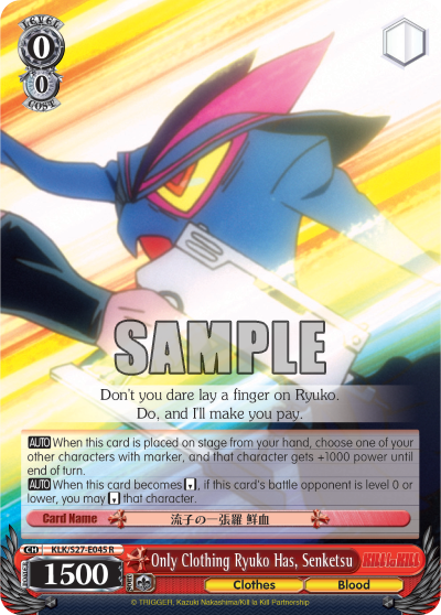 Only Clothing Ryuko Has, Senketsu