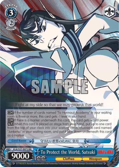 To Protect the World, Satsuki