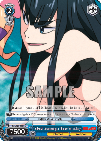 Satsuki Discovering a Chance for Victory