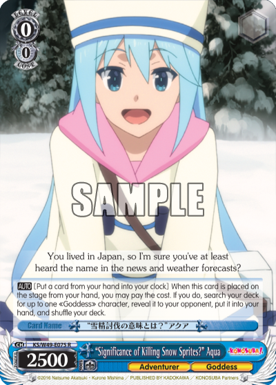 “Significance of Killing Snow Sprites?” Aqua