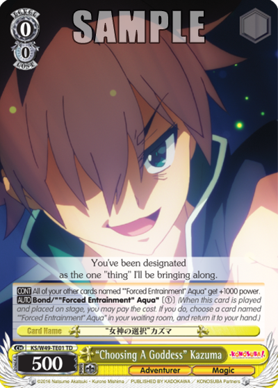 “Choosing A Goddess” Kazuma decoding=
