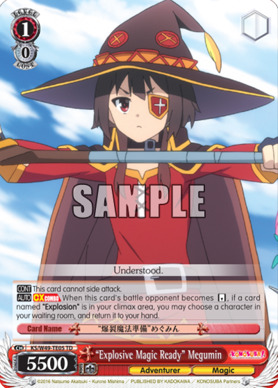 “Explosive Magic Ready” Megumin decoding=