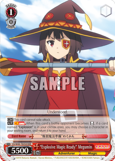 “Explosive Magic Ready” Megumin decoding=