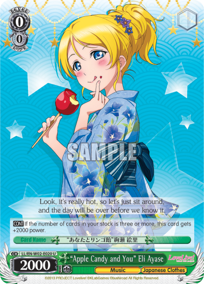 “Apple Candy and You” Eli Ayase