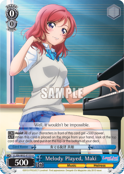 Melody Played, Maki LL/EN-W02-E133