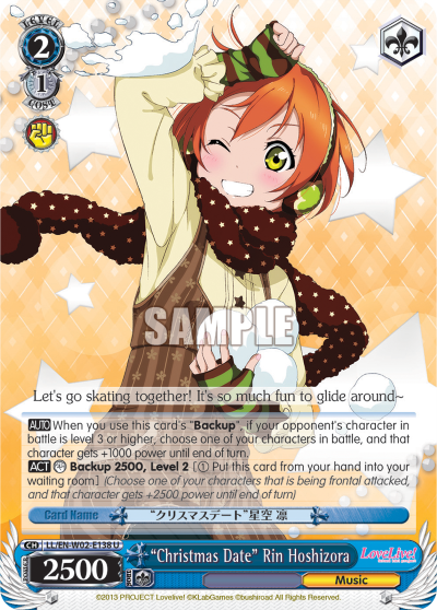 “Christmas Date” Rin Hoshizora LL/EN-W02-E138