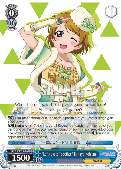 “Let's Skate Together” Hanayo Koizumi LL/EN-W02-E148