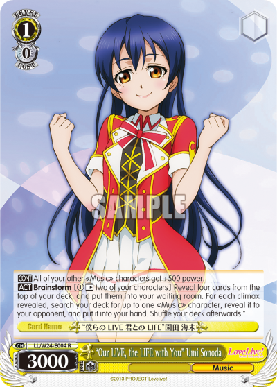"Our LIVE, the LIFE with You" Umi Sonoda