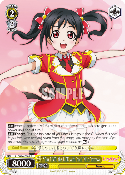 "Our LIVE, the LIFE with You" Nico Yazawa