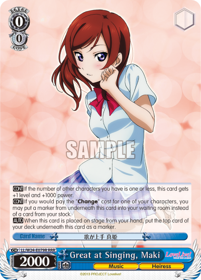 Great at Singing, Maki