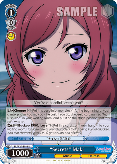 "Secrets" Maki LL/W24-E083