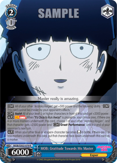 MOB: Gratitude Towards His Master