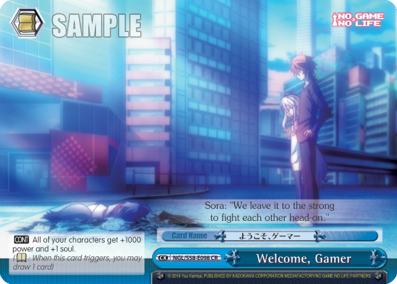 Welcome, Gamer NGL/S58-E098