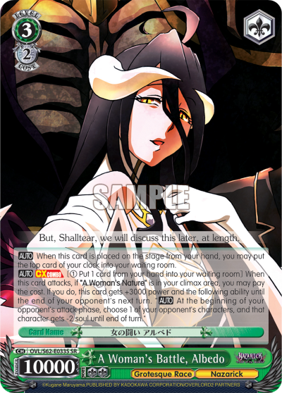 A Woman's Battle, Albedo