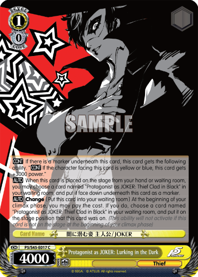 Protagonist as JOKER: Lurking in the Dark