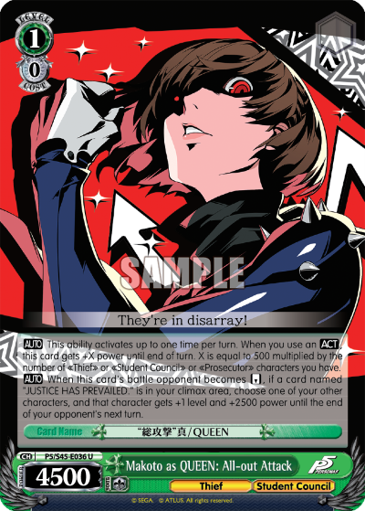 Makoto as QUEEN: All-out Attack