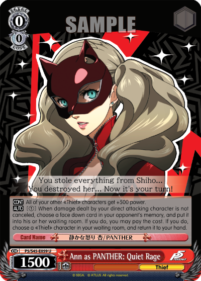 Ann as PANTHER: Quiet Rage