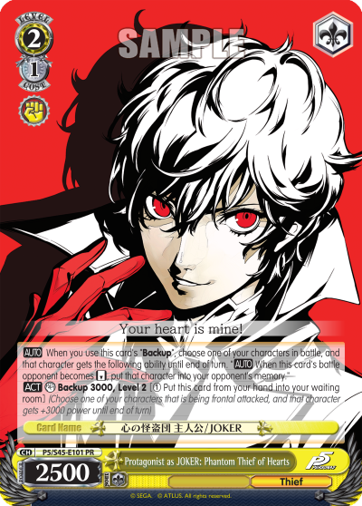 Protagonist as JOKER: Phantom Thief of Hearts