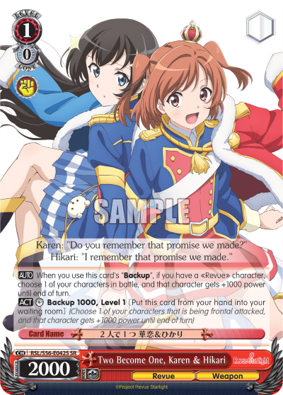 Two Become One, Karen & Hikari