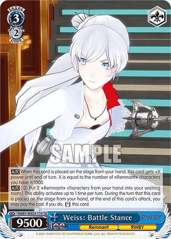 Weiss: Battle Stance