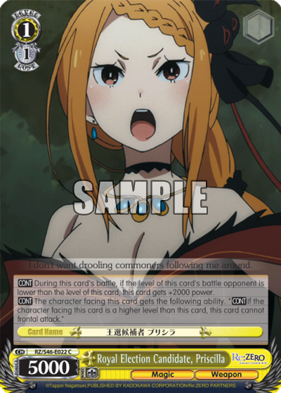 Royal Election Candidate, Priscilla