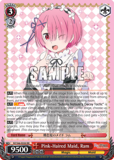 Pink-Haired Maid, Ram