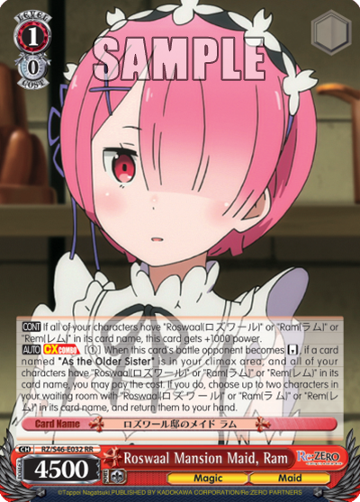 Roswaal Mansion Maid, Ram
