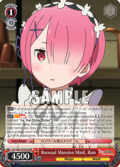 Roswaal Mansion Maid, Ram
