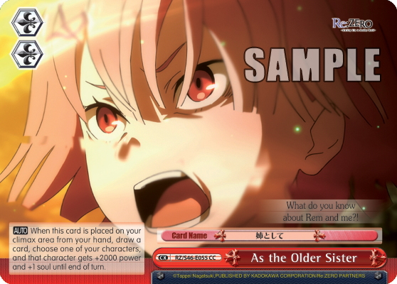 As the Older Sister