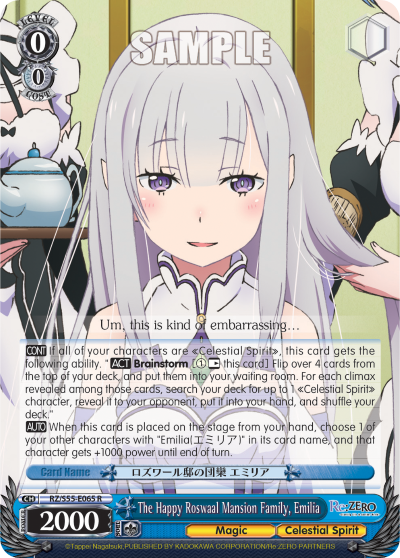 The Happy Roswaal Mansion Family, Emilia