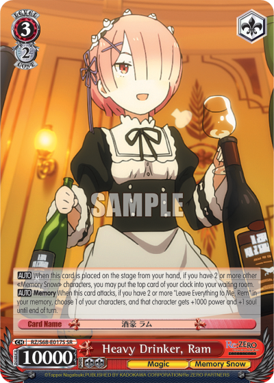 Heavy Drinker, Ram
