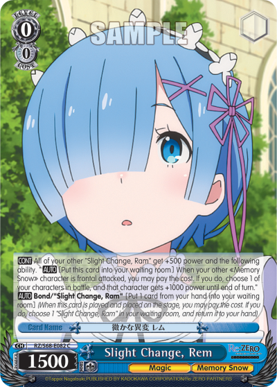 Slight Change, Rem
