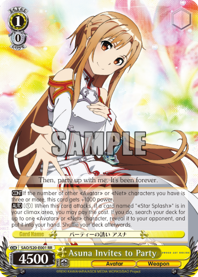 Asuna Invites to Party