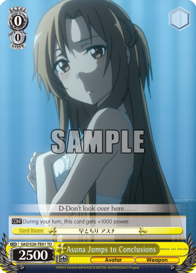Asuna Jumps to Conclusions