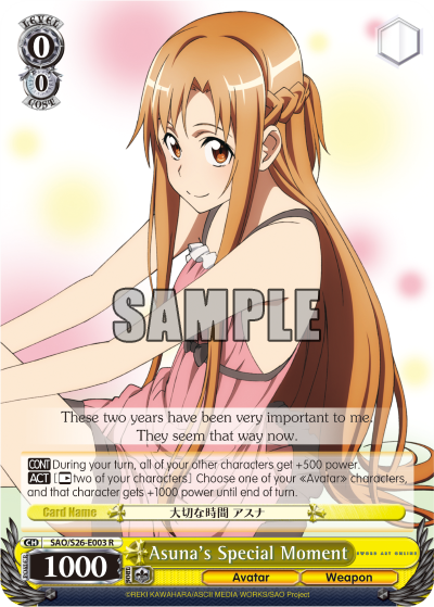 Asuna's Special Moment