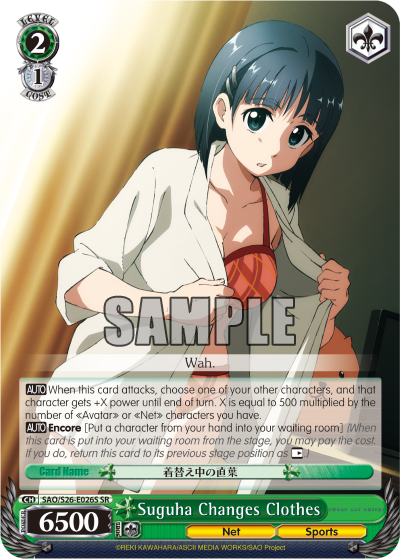 Suguha Changes Clothes