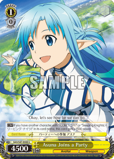 Asuna Joins a Party decoding=