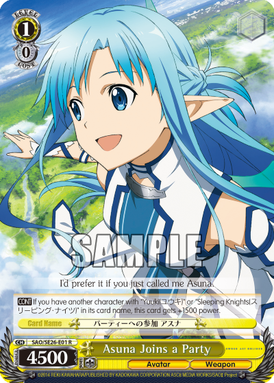 Asuna Joins a Party