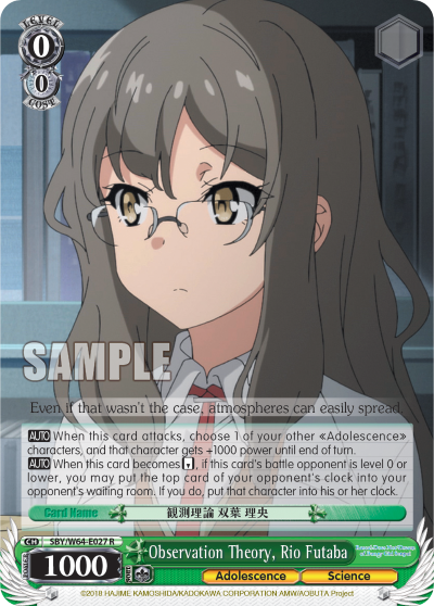 Observation Theory, Rio Futaba