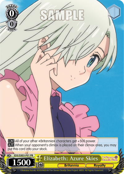 Elizabeth: Azure Skies SDS/SX03-P01